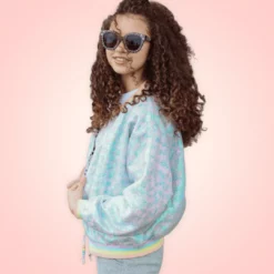 Lola + The Boys Retro Sequin Bomber