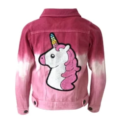 Lola + The Boys Strawberry Tie Dye Unicorn Denim