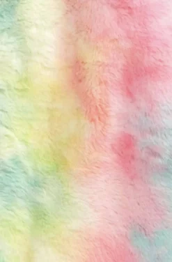 Lola + The Boys Girls Tie Dye Faux Fur Coat