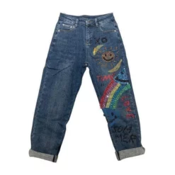 Lola + The Boys Happy Rainbow Crystal Jeans New Arrivals