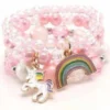 Lola + The Boys Girls Unicorn And Rainbow Beaded Bracelet Set 2 Lola + The Boys Girls Unicorn And Rainbow Beaded Bracelet Set