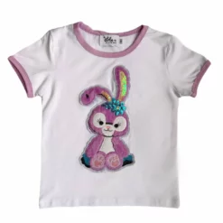 Lola + The Boys Lavender Bunny Ringer T Shirt New Arrivals