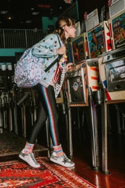 Lola + The Boys Metallic Rainbow Leggings