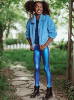 Lola + The Boys Purple Galaxy Leggings Girls