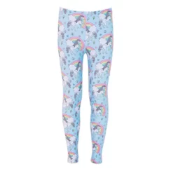 Lola & The Boys Girls Unicorn Sky Leggings