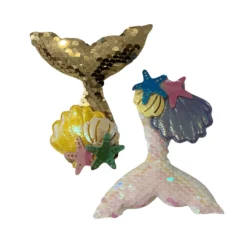Lola + The Boys Mermaid Seashell Hair-clip (pack Of 2) New Arrivals