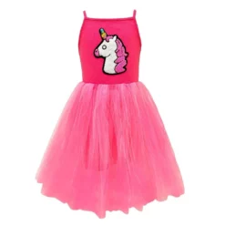 Lola & The Boys Hot Pink Unicorn Tutu Dress