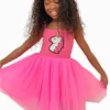 Lola & The Boys Hot Pink Unicorn Tutu Dress 1 Lola & The Boys Hot Pink Unicorn Tutu Dress