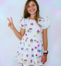 Lola + The Boys Donuts & Rainbow Dress New Arrivals