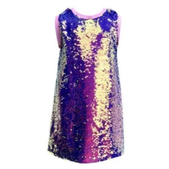 Lola & The Boys Mermaid Magic Sequin Flip Dress