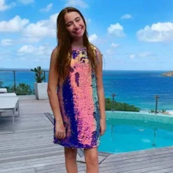 Lola & The Boys Mermaid Magic Sequin Flip Dress