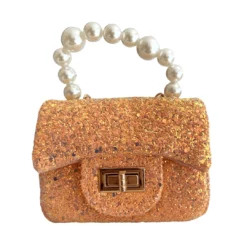 Lola + The Boys New Arrivals Mini Glitter Pearl Purse