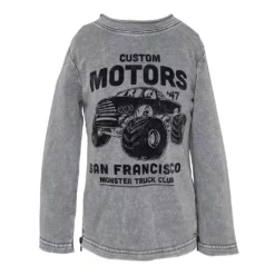 Lola + The Boys Monster Truck Sweatshirt New Arrivals