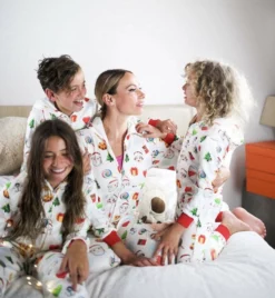 Lola & The Boys Girls Christmas Onesie