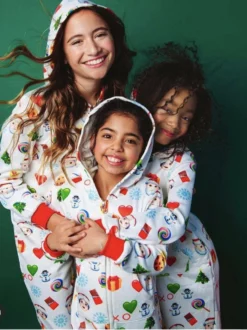 Lola & The Boys Girls Christmas Onesie
