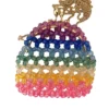 Lola + The Boys New Arrivals Ombre Rainbow Beaded Crossbody 2 Lola + The Boys New Arrivals Ombre Rainbow Beaded Crossbody