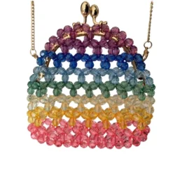 Lola + The Boys New Arrivals Ombre Rainbow Beaded Crossbody