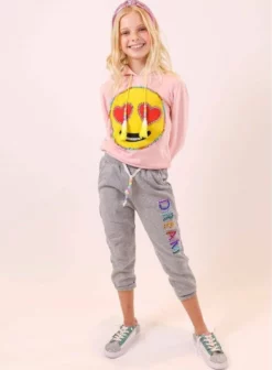 Lola & The Boys Girls Dreamer Crystal Joggers