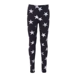 Lola + The Boys Metallic Foil Star Leggings