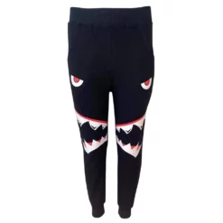 Lola + The Boys Shark Boy Black Joggers