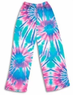 Top Trenz Tie Dye Fuzzy Lounge Pants Girls