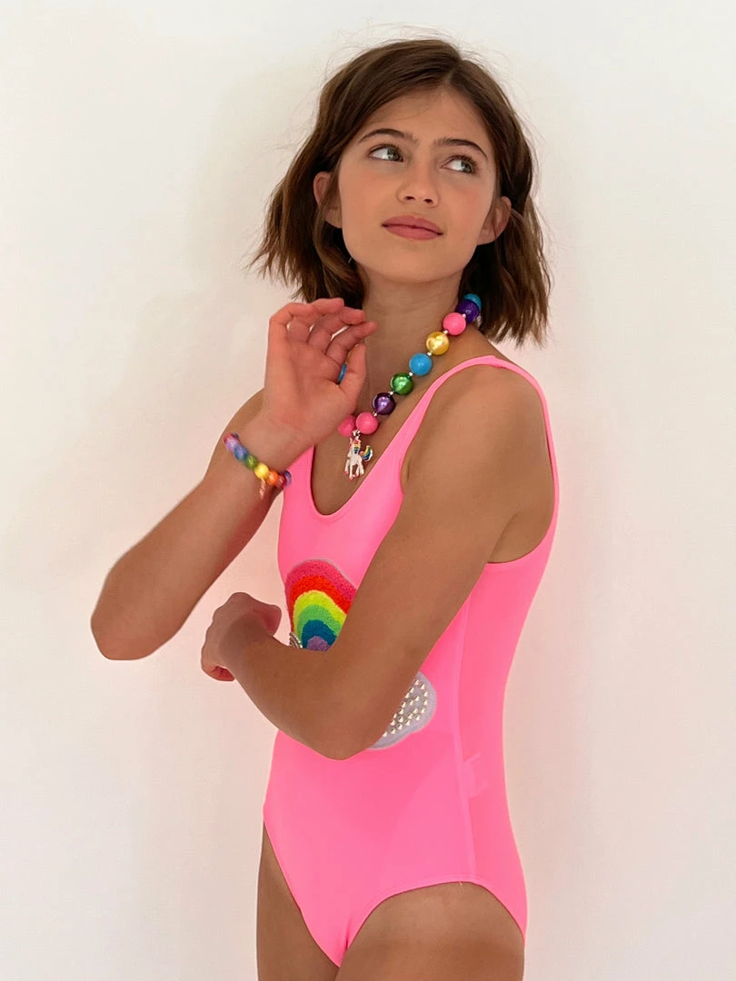 Lola + The Boys Pearl Clouds Rainbow Swimsuit 5 Lola + The Boys Pearl Clouds Rainbow Swimsuit
