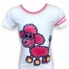 Lola + The Boys Pink Poodle Varsity T-shirt 1 Lola + The Boys Pink Poodle Varsity T-shirt