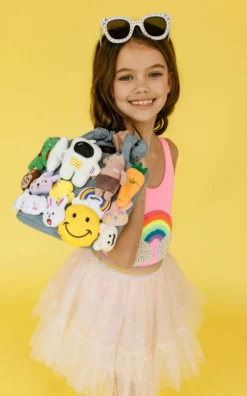 Lola + The Boys New Arrivals Plushie Surprise Denim Purse