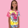 Lola + The Boys Poodle Tie Dye Shorts Set