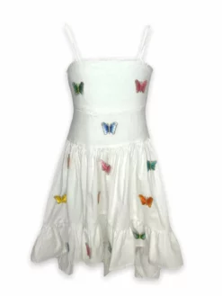 Lola + The Boys Rainbow Butterfly High Low Dress New Arrivals