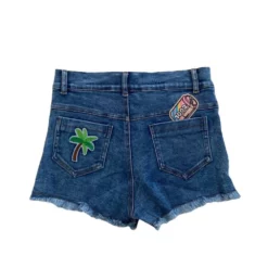 Lola + The Boys Rainbow Buttons Denim Shorts New Arrivals