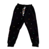 Lola + The Boys New Arrivals Rainbow Gems Black Joggers