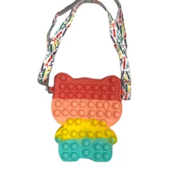 Lola + The Boys Girls Rainbow Gummy Bear Fidget Purse