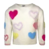 Lola + The Boys Rainbow Hearts Sweater