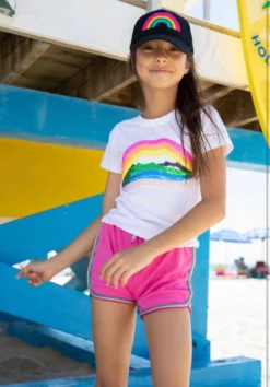 Lola + The Boys Rainbow Lips T-shirt New Arrivals