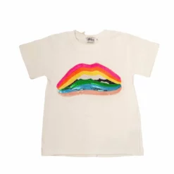 Lola + The Boys Rainbow Lips T-shirt New Arrivals