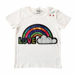 Lola + The Boys Rainbow Love T Shirt