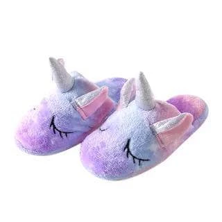 Lola + The Boys Girls Rainbow Pastel Unicorn Dreamer Slippers 4 Lola + The Boys Girls Rainbow Pastel Unicorn Dreamer Slippers