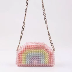 Lola + The Boys Rainbow Pearl Clutch New Arrivals