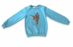 Lola + The Boys Rainbow Pearls Ice Cream Sweatshirt Girls