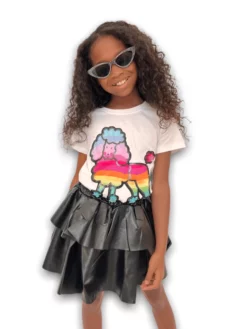 Lola + The Boys New Arrivals Rainbow Puppy T-Shirt