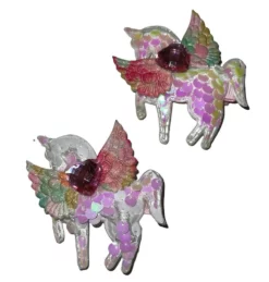 Lola + The Boys Sequin Unicorn Hair-clip (pack Of 2)