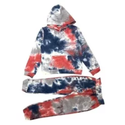 Lola + The Boys Abstract Tie Dye Set Red