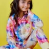 Lola + The Boys Be Happy Tie Dye Cropped Set Girls