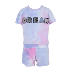 Lola + The Boys Girls Beaded DREAM Tie Dye Shirt