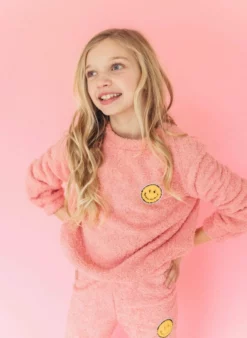Lola + The Boys Girls Bright Smile Patch Fuzzy Set