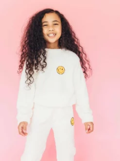 Lola + The Boys Girls Bright Smile Patch Fuzzy Set