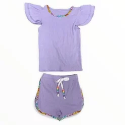 Lola + The Boys Girls Candy Gem Bead Ruffle Set