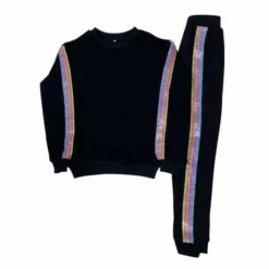 Lola + The Boys Crystal Rainbow Stripe Set