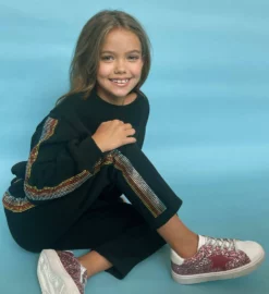 Lola + The Boys Crystal Rainbow Stripe Set